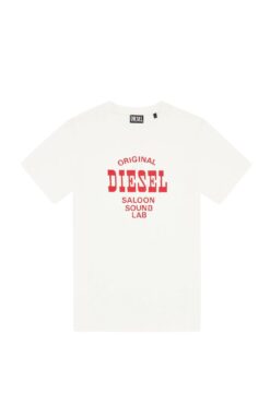 Diesel Spray Logo Tee White