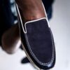 Navy Suede Rossimoda Slipon