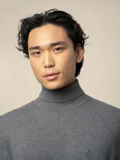 Alternative view of Polo Roll Neck Grey