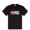 Diesel Broken Logo Tee Black