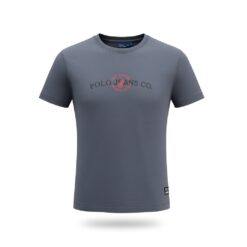 Polo Puff Logo Tee Charcoal