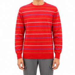 Scozia Merino Stripe Jersey Red