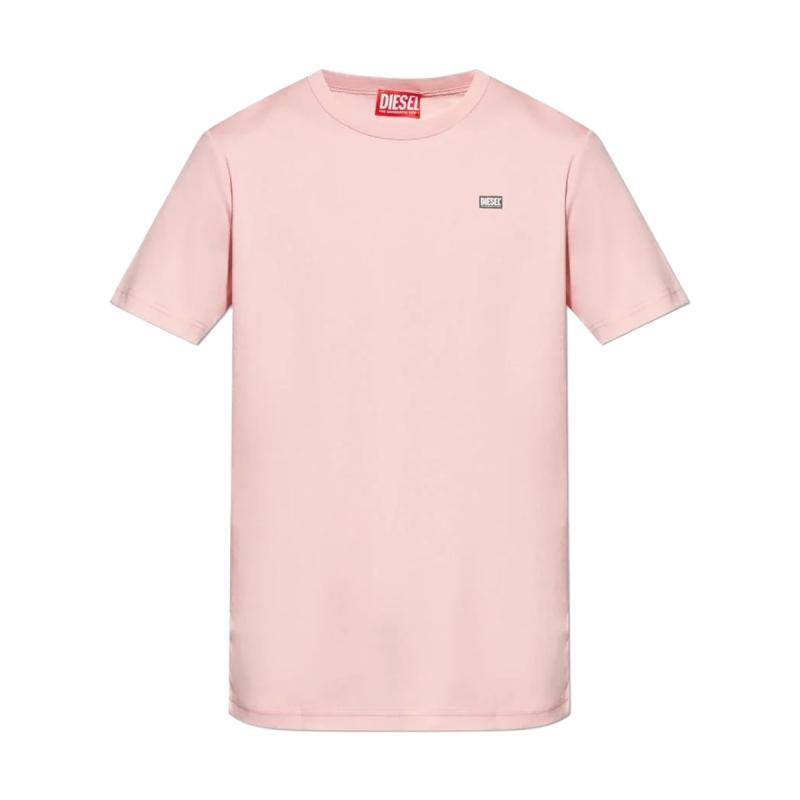 Diesel Logo Tee Pink