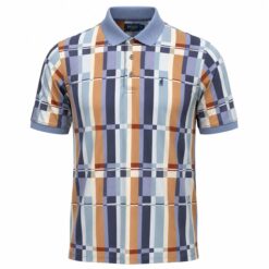 Polo Premium Printed Golfer Blue