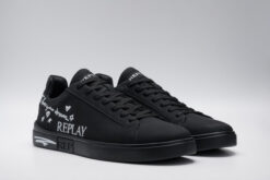 Replay Polys Doodle Sneaker Black