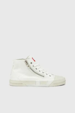 Diesel D-Verse Zip Mid Boot White