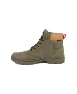 Alternative view of Palladium Cuff Leather Boot Green